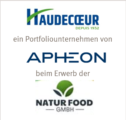 Renzenbrink & Partner berät Haudecoeur beim Erwerb von Natur Food